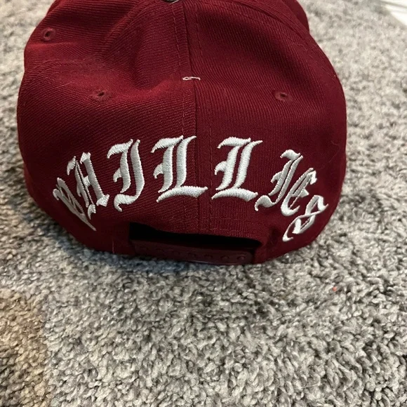 MLB Philadelphia Phillies Maroon & Gray Fitted Cap - Picture 2 of 5